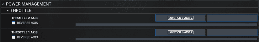 Throttle Axis Mapping